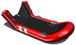Rescue TIP-BOARD reddingsvlot water en ijsreddingen oppervlakreddingen modelweergave