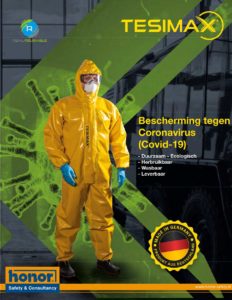 Corona-Covid-19 beschermpak bescherming ppe HONOR Safety en Consultancy