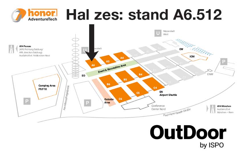 Floorplan-Hal6-ISPO-Munich-2019-HONOR-AdventureTech